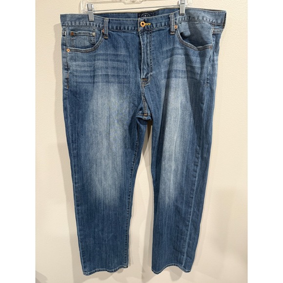 Lucky Brand Other - Vtg Lucky Brand 361 Straight Jeans Men's 42x34 Blue Denim Medium Wash 5-Pockets